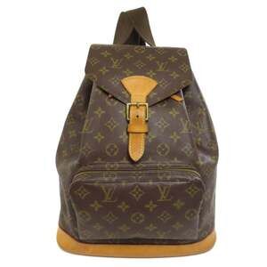 LOUIS VUITTON Brown Monogram Canvas Backpack